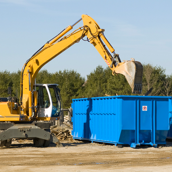 are there any restrictions on where a residential dumpster can be placed in Preston